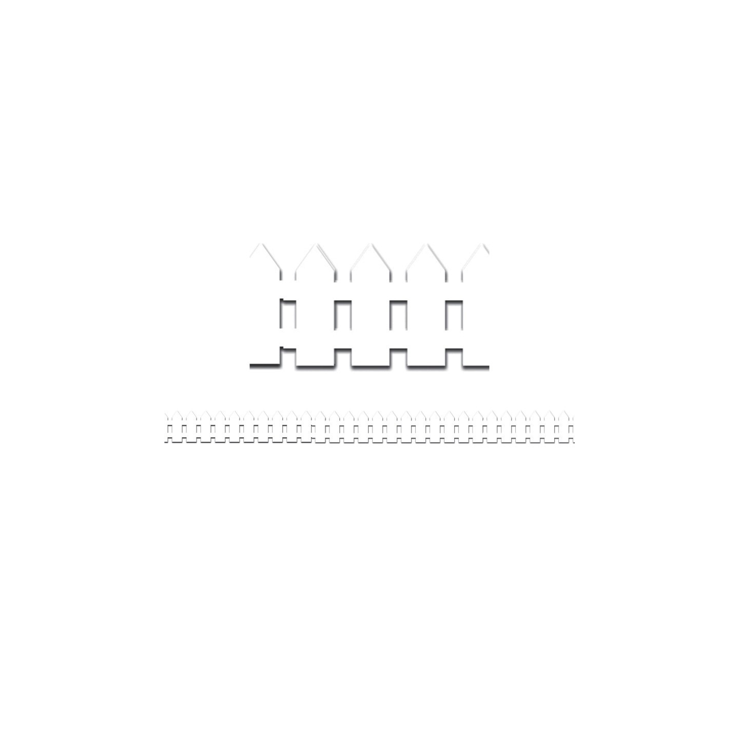 Hygloss® White Fence Border, 12 Strips/36 Feet