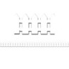 Hygloss® White Fence Border, 12 Strips/36 Feet