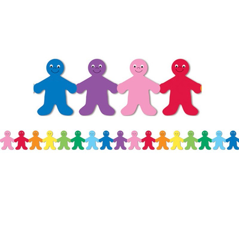 Hygloss® Rainbow Kids Mighty Brights™ Border, 12 Strips/36 Feet