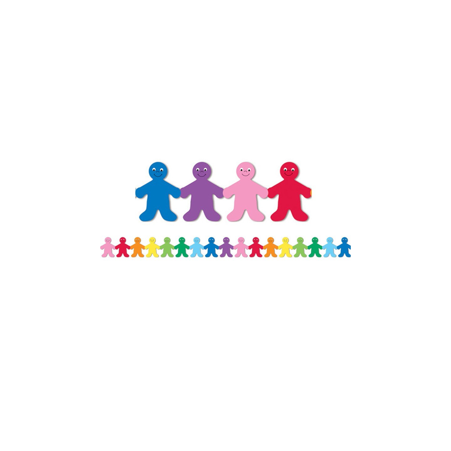 Hygloss® Rainbow Kids Mighty Brights™ Border, 12 Strips/36 Feet
