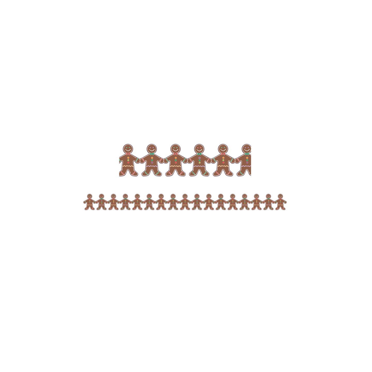 Hygloss® Gingerbread Men Classroom Borders, 12 Strips/36 Feet