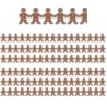 Hygloss® Gingerbread Men Classroom Borders, 36 Feet Per Pack, 6 Packs