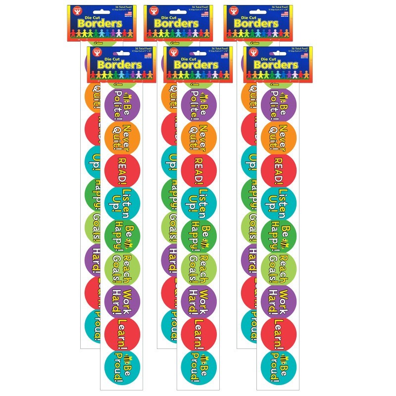 Hygloss® Be Your Best Border, 36 Feet Per Pack, 6 Packs