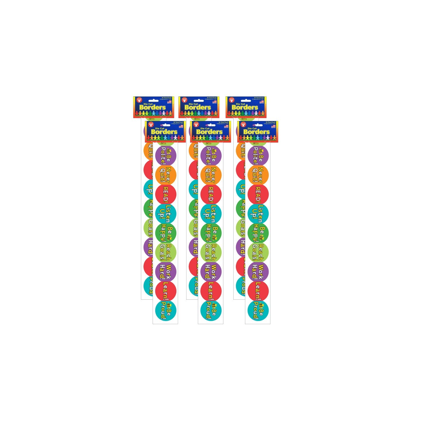 Hygloss® Be Your Best Border, 36 Feet Per Pack, 6 Packs