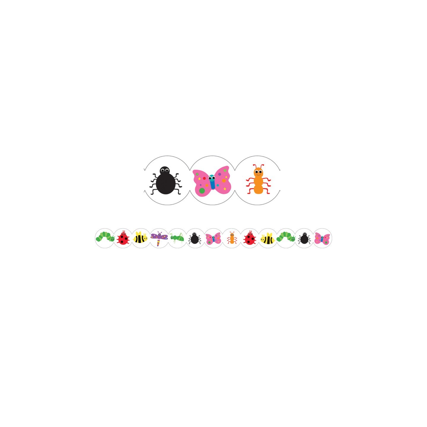 Hygloss® Bugs Border, 12 Strips/36 Feet