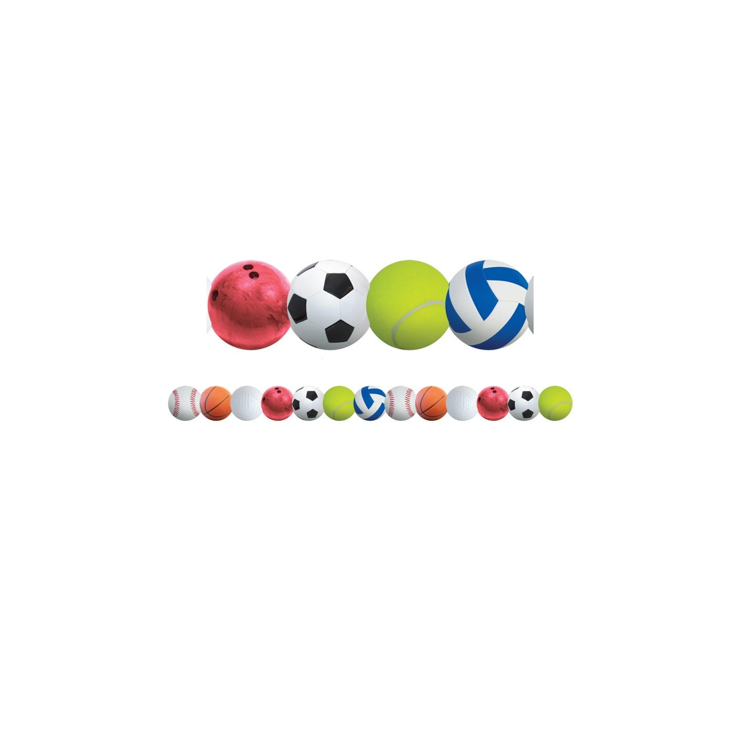 Hygloss® Sports Balls Border, 12 Strips/36 Feet