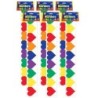 Hygloss® Multi-Color Hearts Border, 36 Feet Per Pack, 6 Packs