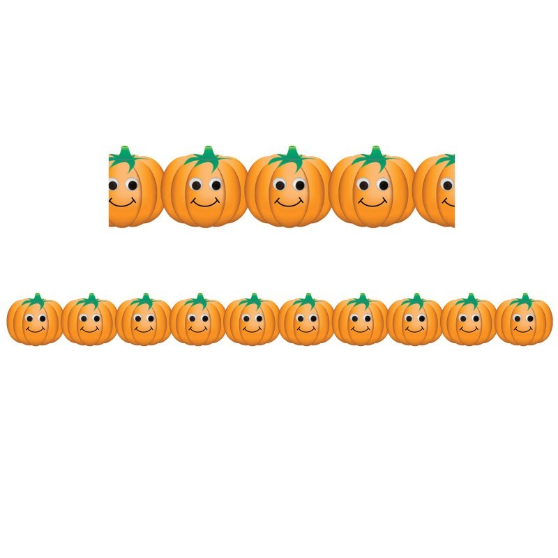 Hygloss® Happy Pumpkins Border, 12 Strips/36 Feet