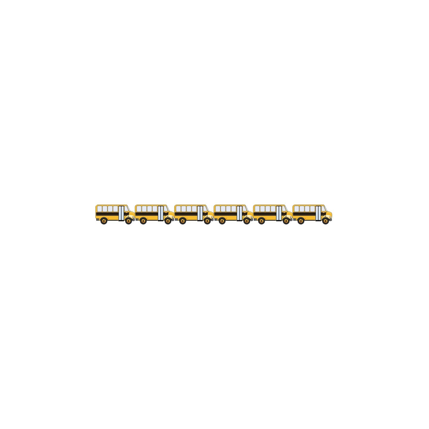 Hygloss® School Bus Die Cut Border, 12 Strips/36 Feet