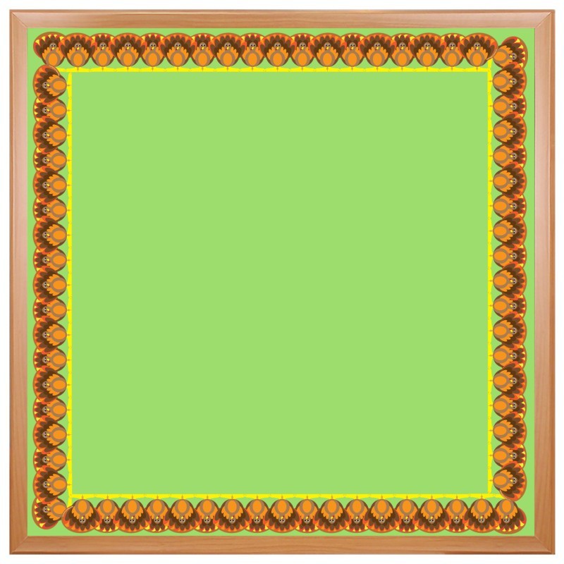 Hygloss® Turkey Die-Cut Border, 12 Strips/36 Feet