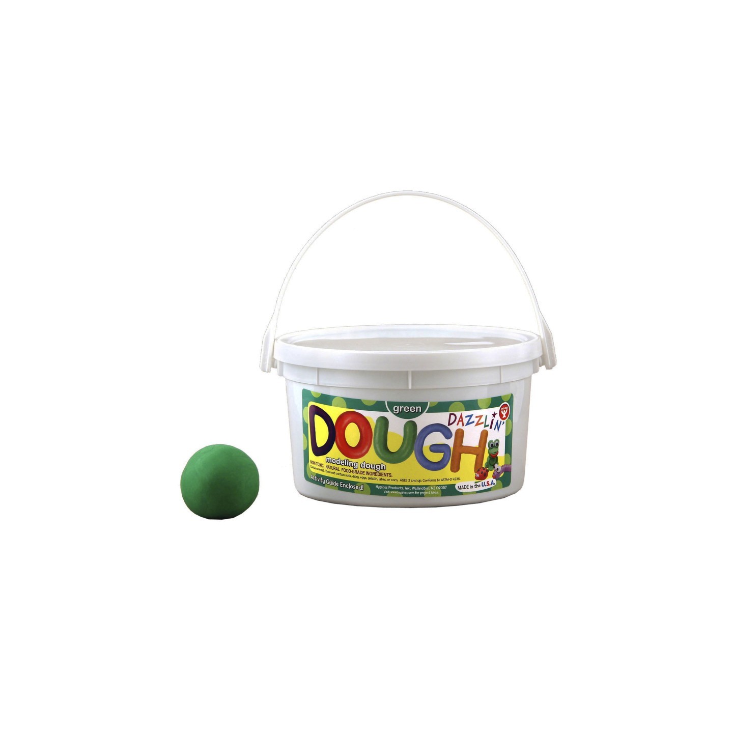 Hygloss® Dazzlin' Dough, Green, 3 lb. tub