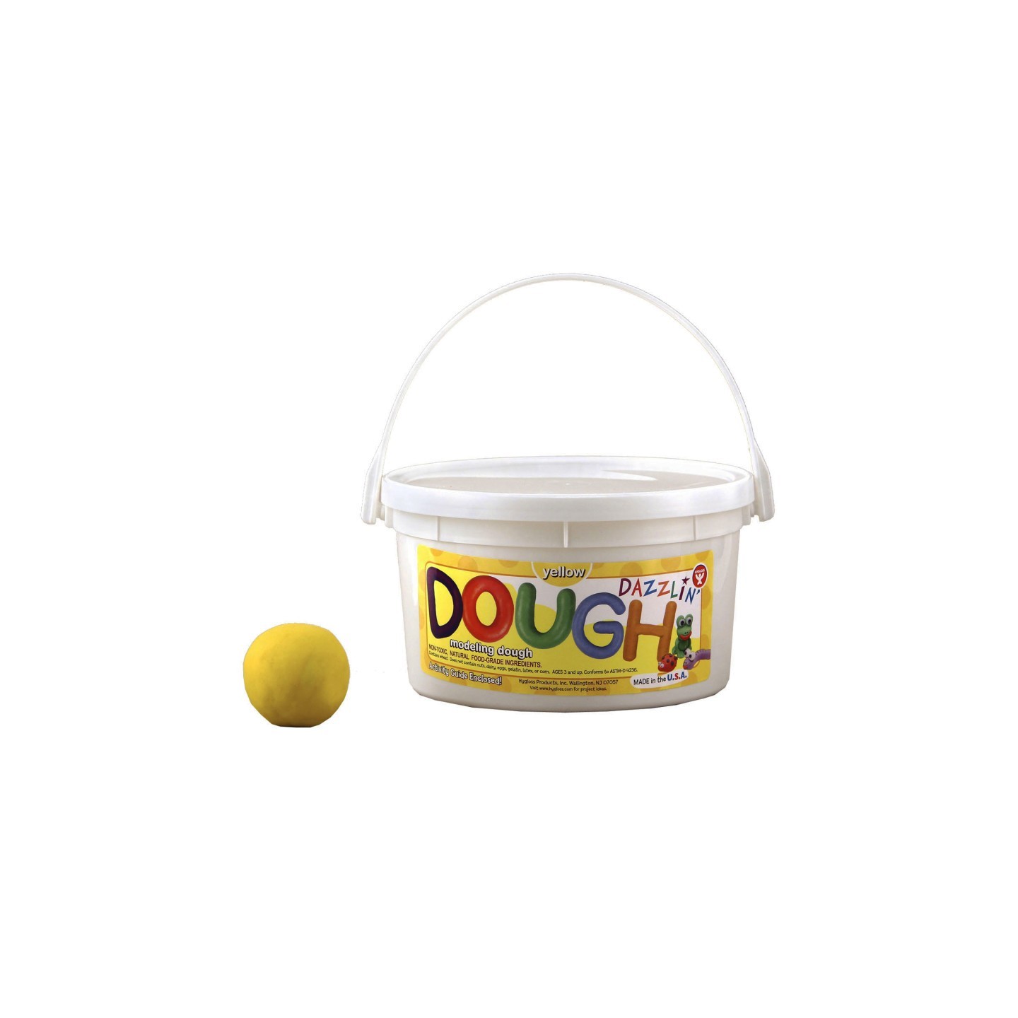Hygloss® Dazzlin' Dough, Yellow, 3 lb. tub