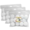 Hygloss® Craft Foam Balls, 2 Inch, White, 12 Per Pack, 3 Packs