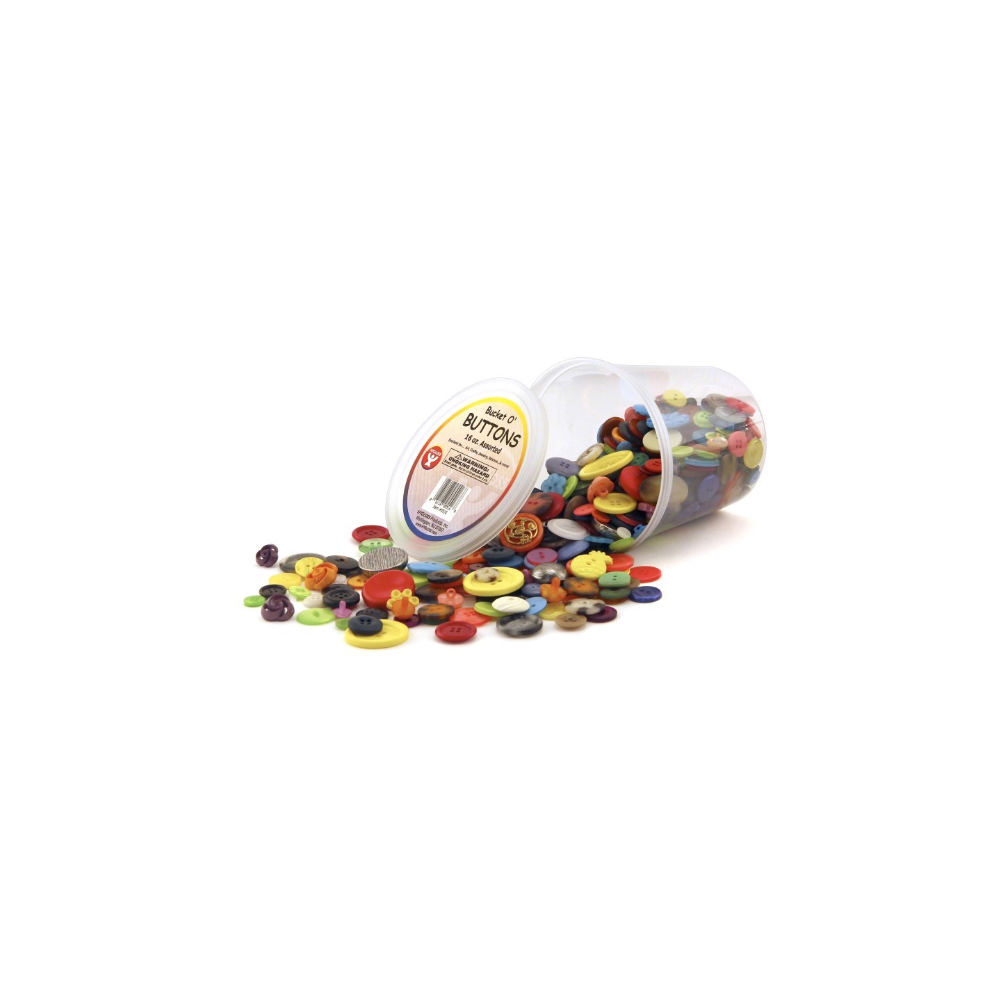 Hygloss® Bucket 'O Buttons, 16 oz. Assortment
