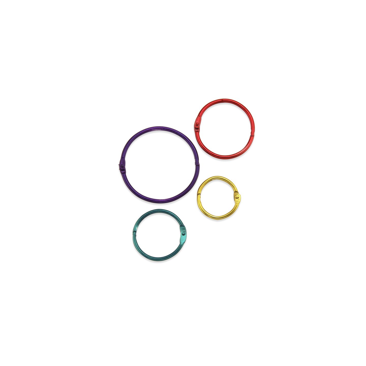 Hygloss® Metallic Book Rings, Pack of 36
