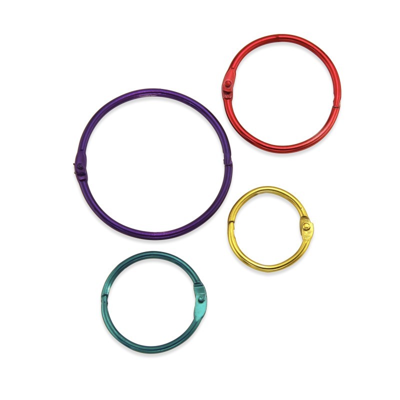 Hygloss® Assorted Metallic Book Rings, 36 Per Pack, 2 Packs