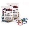 Hygloss® Metallic Book Rings, 1", 50 Per Pack, 2 Packs