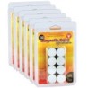 Hygloss® Self-Adhesive Magnetic Coins, 3/4-Inch, 100 Per Pack, 6 Packs