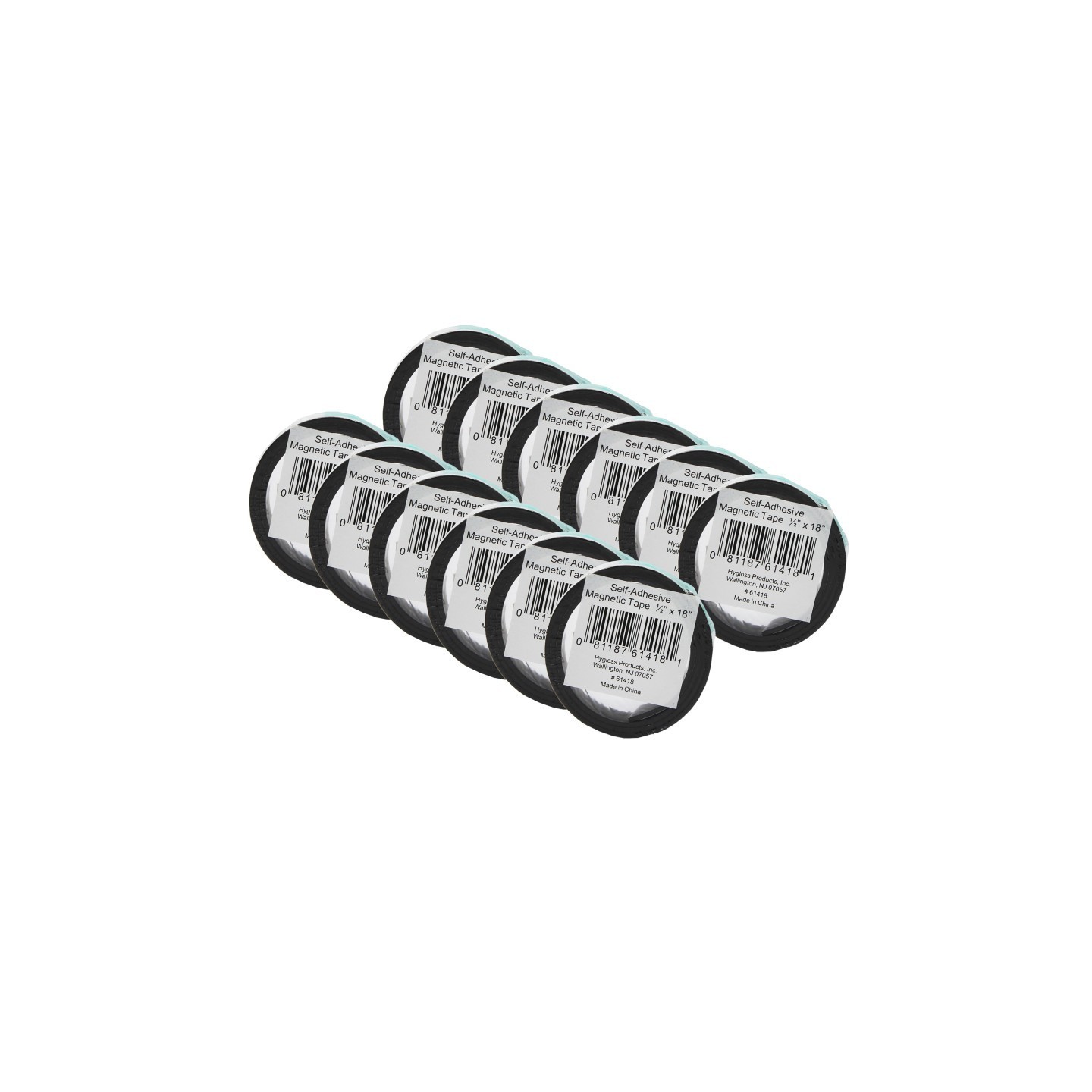 Hygloss® Magnetic Tape, 0.5" x 18", 24 Rolls