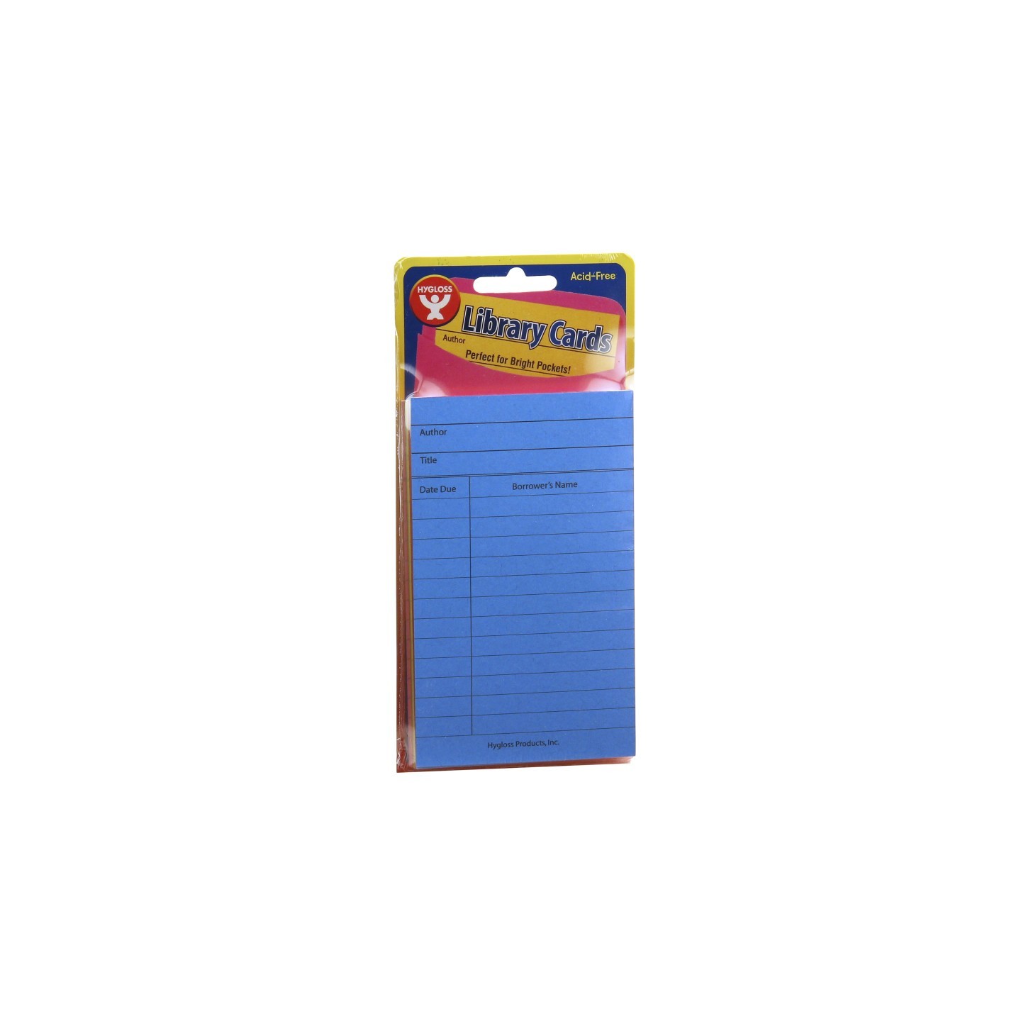 Hygloss® Library Cards, Assorted Colors, Pack of 500
