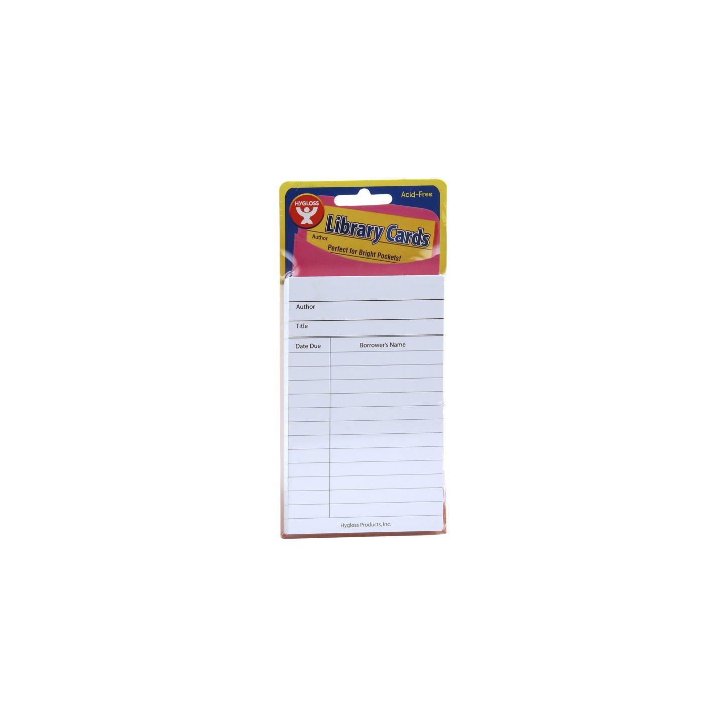 Hygloss® Library Cards, White, Pack of 500