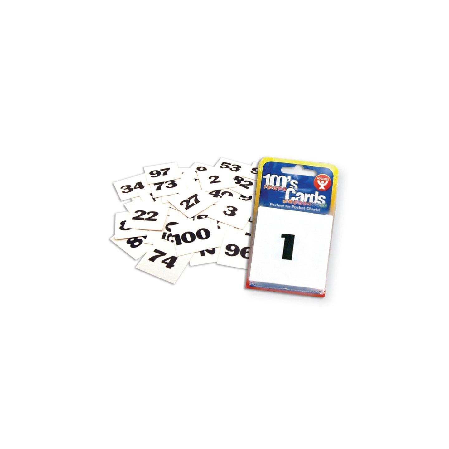 Hygloss® Pocket Chart Number Cards, 2" x 2"