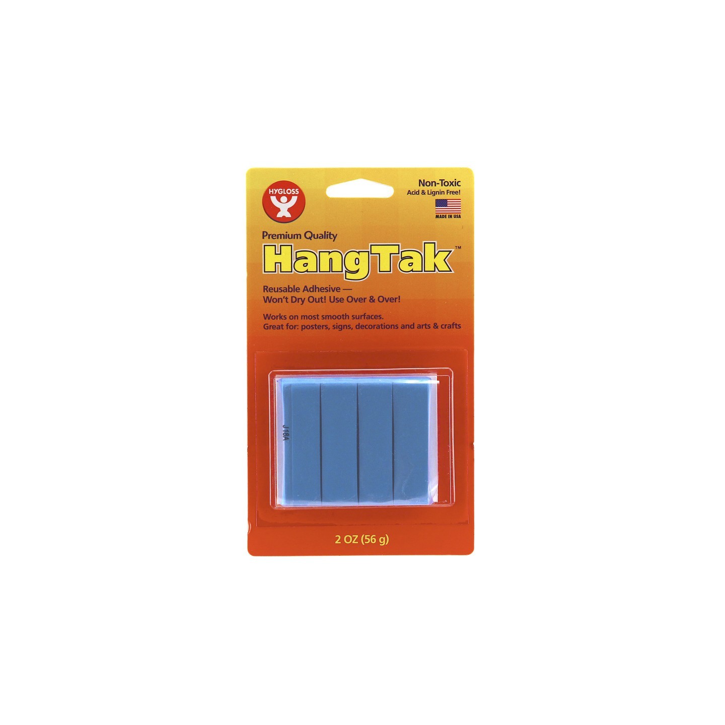 Hygloss® HangTak™ Reusable Adhesive, Blue, 2 oz.