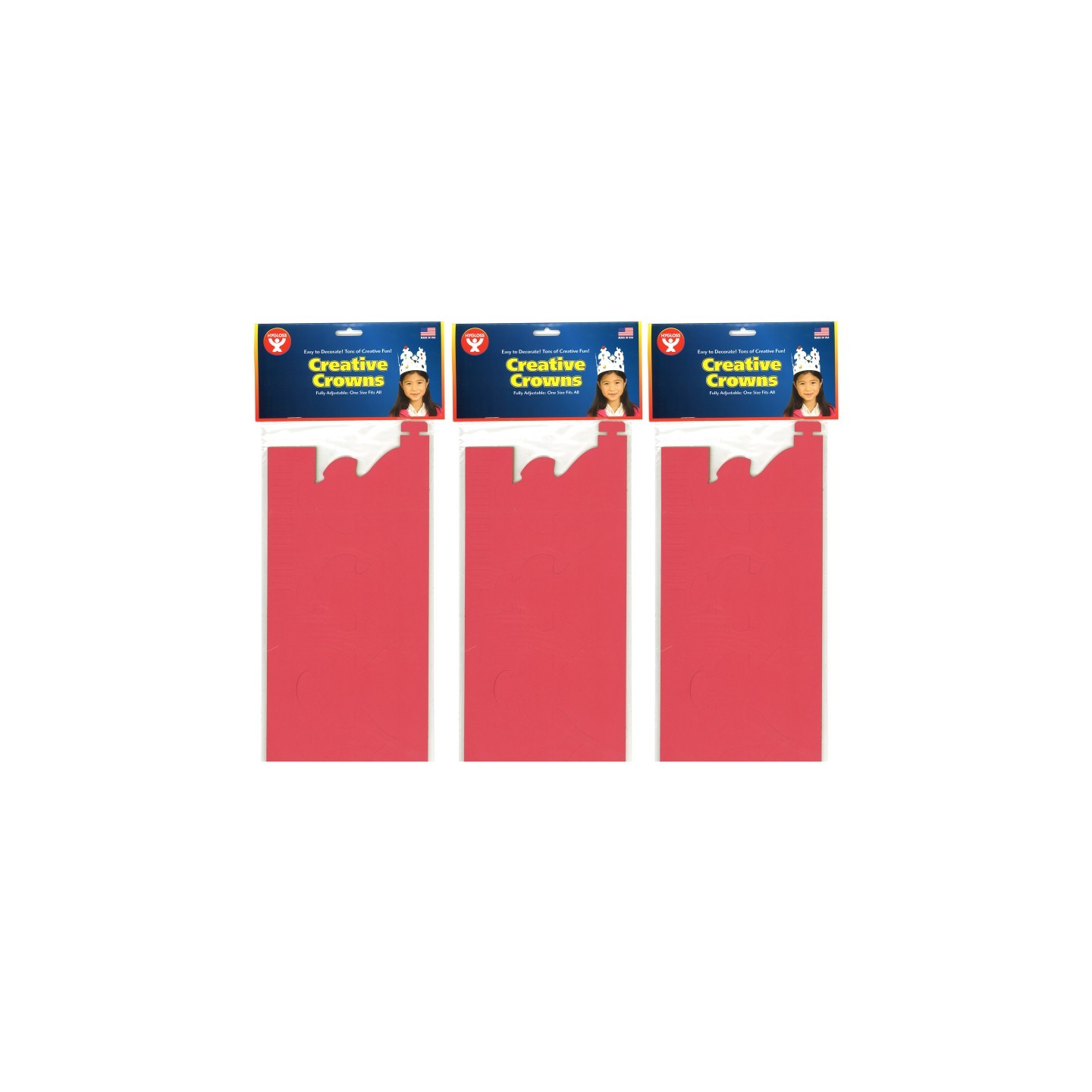 Hygloss® Bright Tag Crowns, 24 Per Pack, 3 Packs