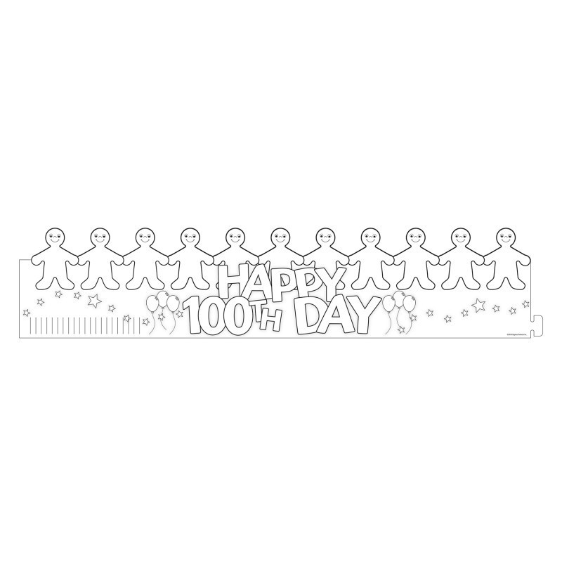 Hygloss® Happy 100th Day Paper Crowns, Pack of 24