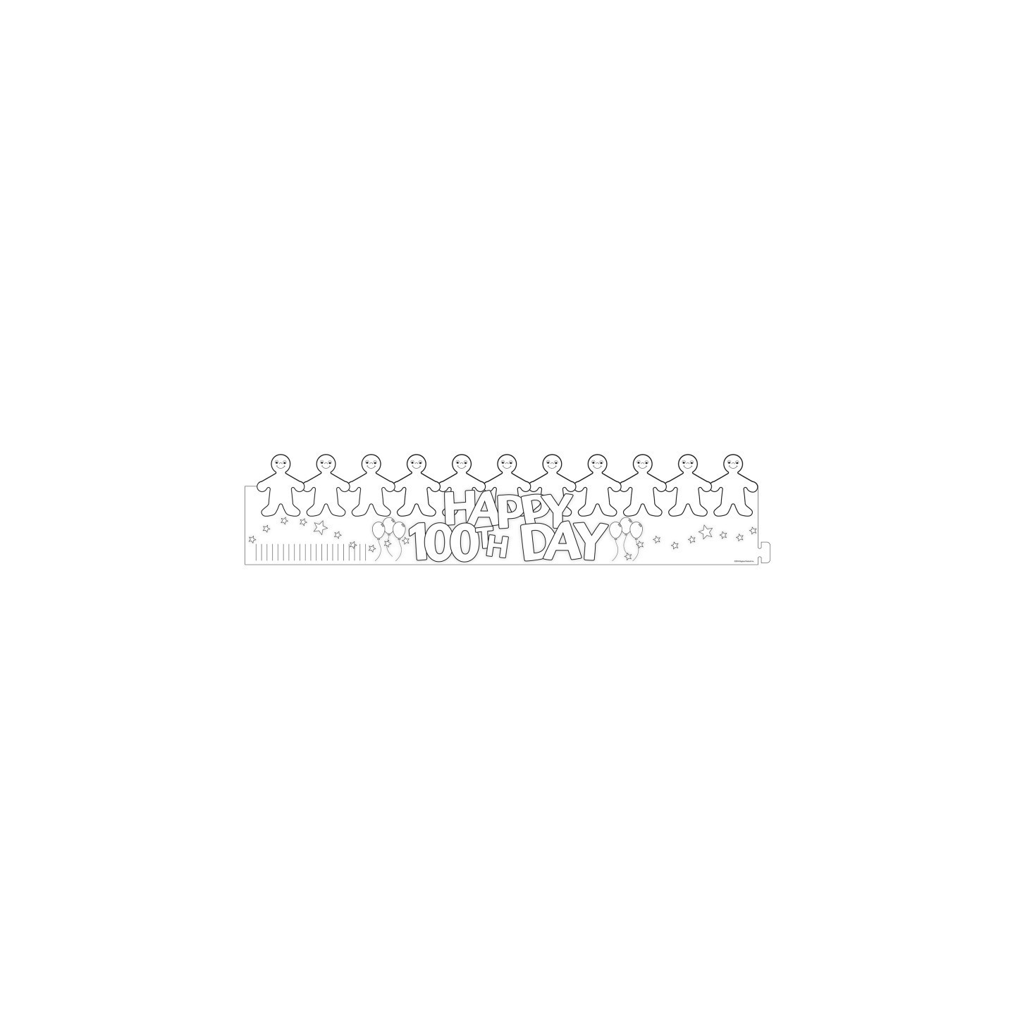 Hygloss® Happy 100th Day Paper Crowns, Pack of 24