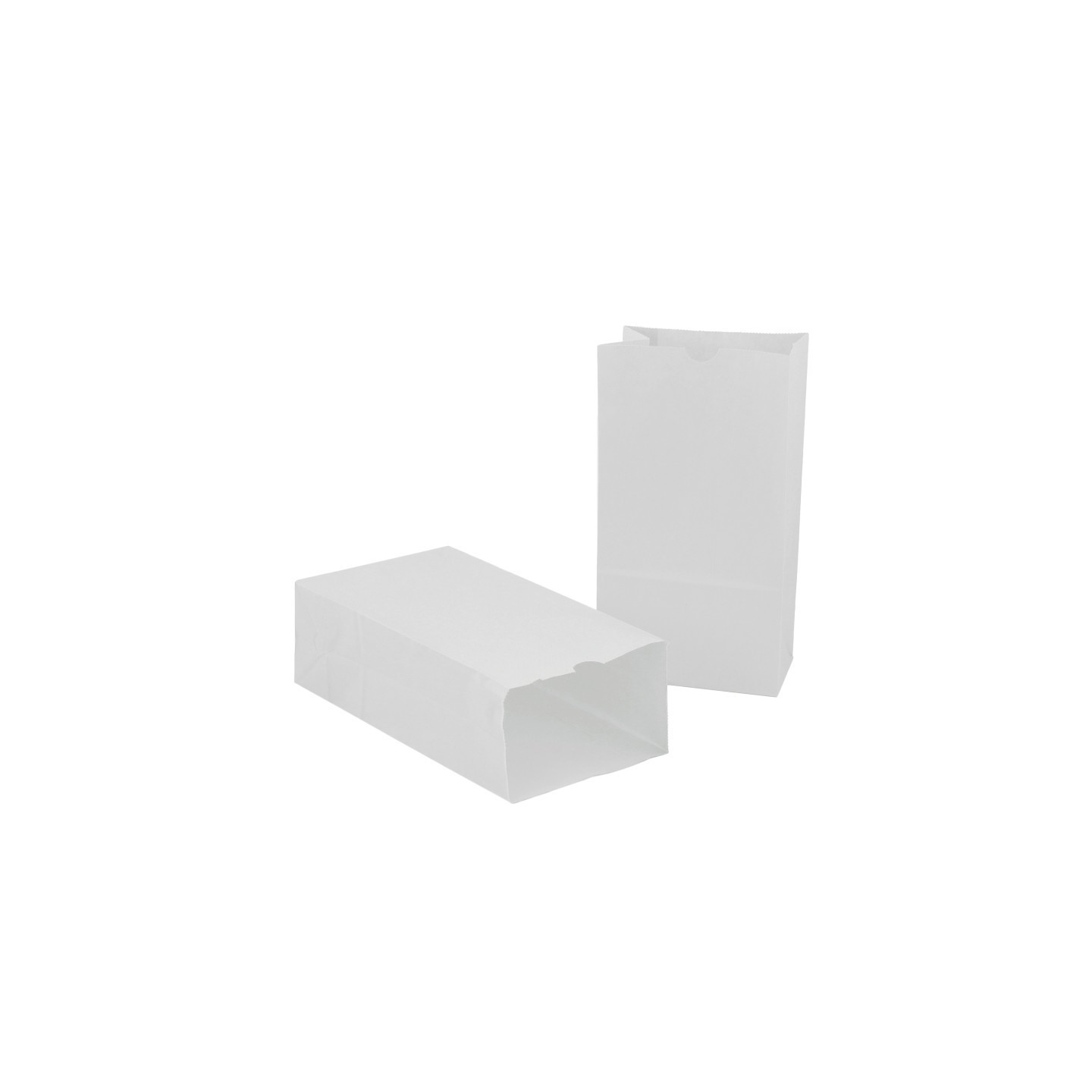 Hygloss® Large Gusseted Paper Bags, 6" x 3.5" x 11", White, 100 Per Pack, 2 Packs