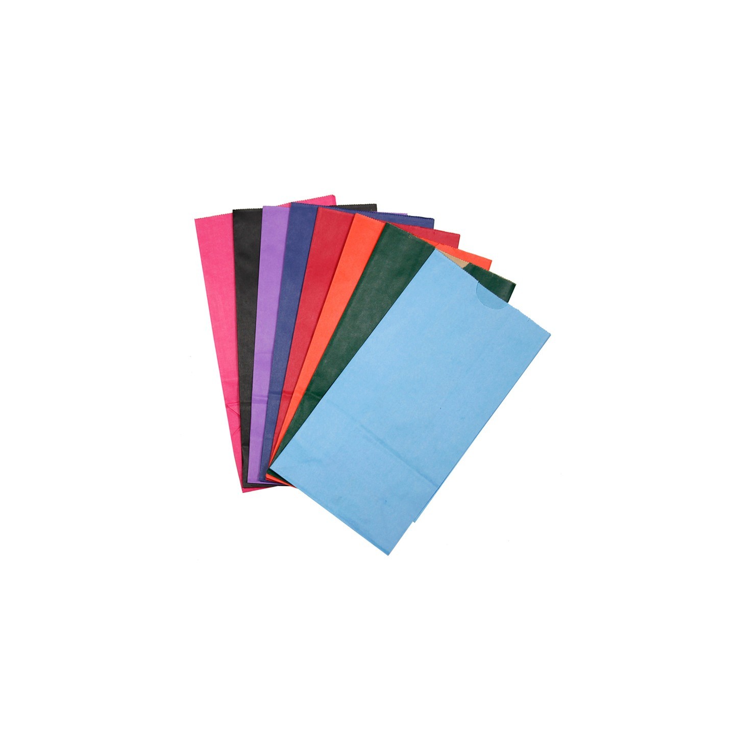 Hygloss® Bright Assorted Bags, 6" x 3 1/2" x 11", Pack of 28
