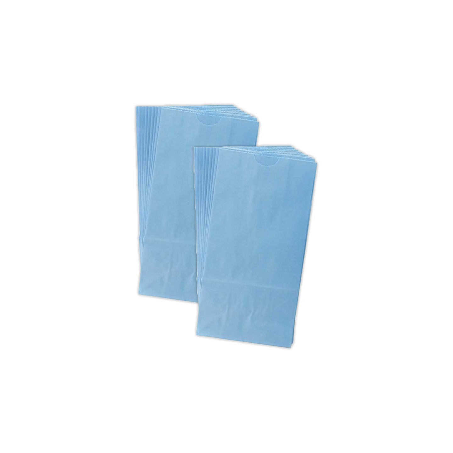 Hygloss® Gusseted Paper Bags, #6 (6" x 3.5" x 11"), Blue, 50 Per Pack, 2 Packs