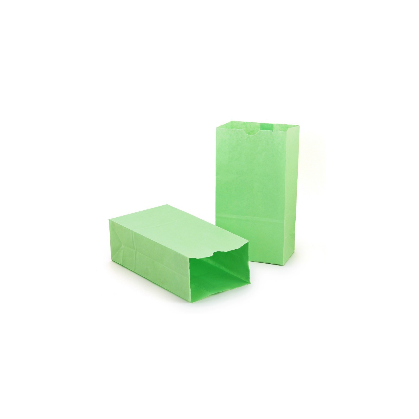 Hygloss® Gusseted Paper Bags, #6 (6" x 3.5" x 11"), Lime Green, Pack of 50