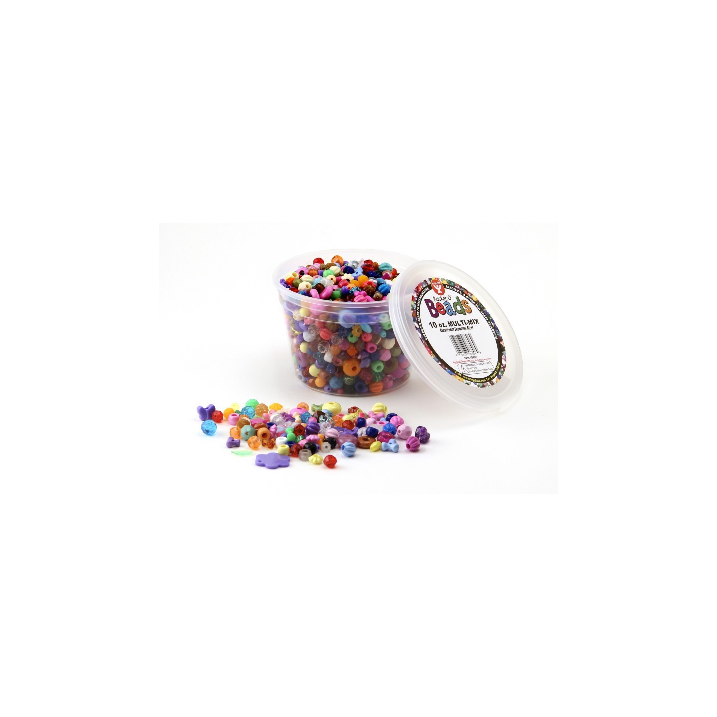 Hygloss® Bucket O' Beads, 10 oz. Multi Mix