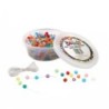 Hygloss® Bucket O’ Beads, Faceted, Translucent Assorted, 8 mm, Pack of 450