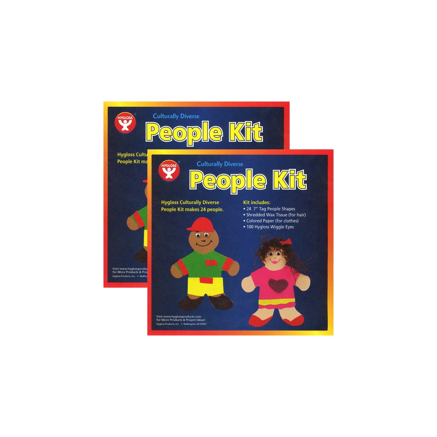 Hygloss® Culturally Diverse People Kit, 7", 24 Per Pack, 2 Packs