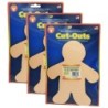 Hygloss® Rainbow Brights™ Family Cut-Outs, 8-1/2", 24 Per Pack, 3 Packs