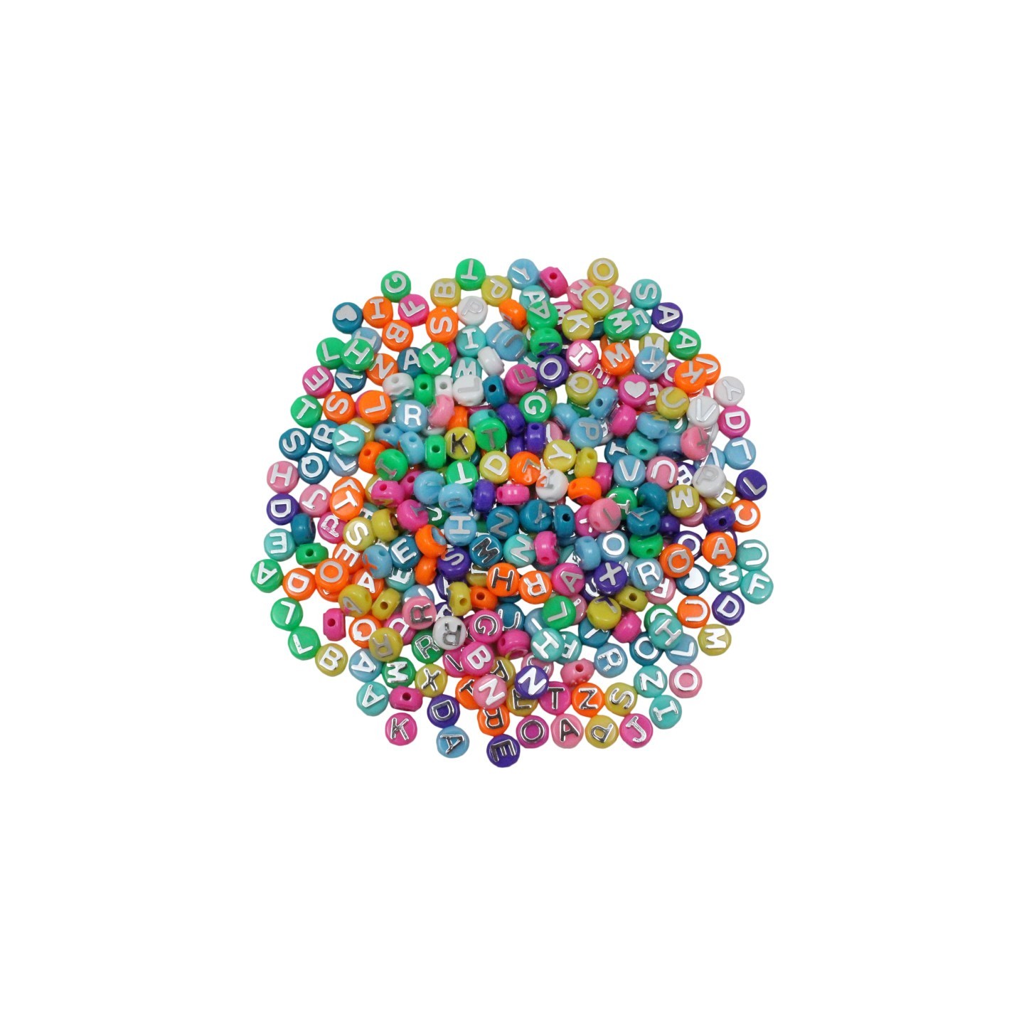 Hygloss® ABC Beads, Assorted Colors, Pack of 300
