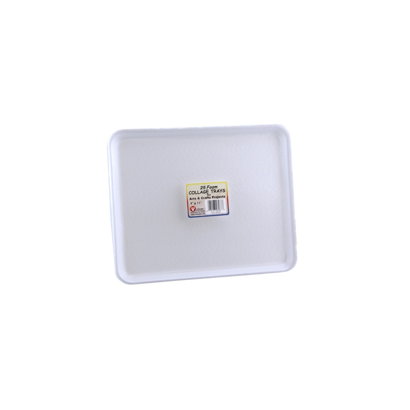 Hygloss® Foam Trays, 9" x 11", Pack of 25