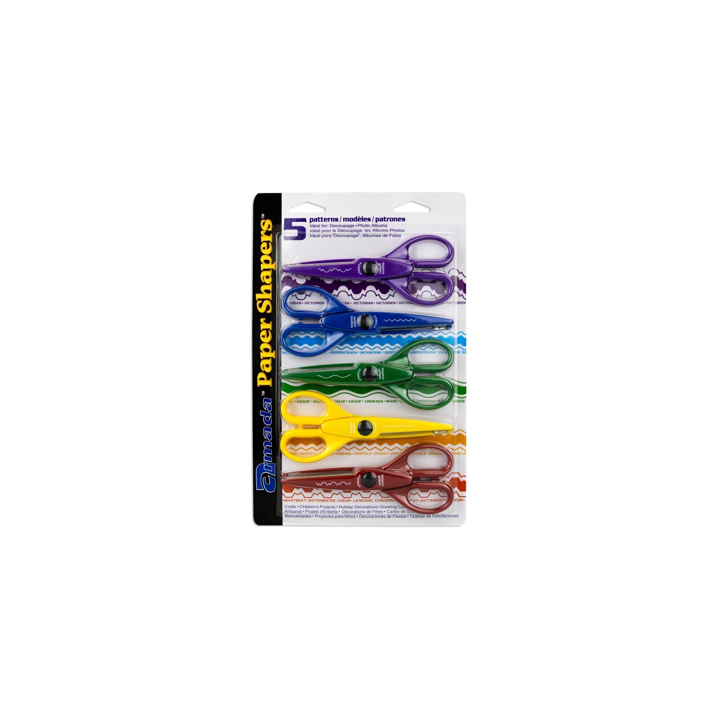 Hygloss® Paper Shapers® Decorative Scissors 5-Pack, Set 1