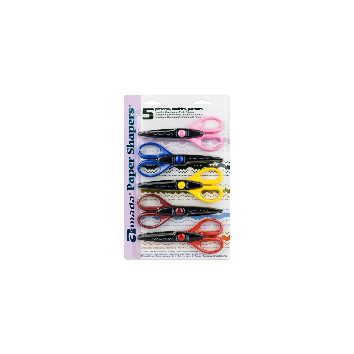 Armada Paper Shapers® Decorative Scissors 5-Pack, Set 2
