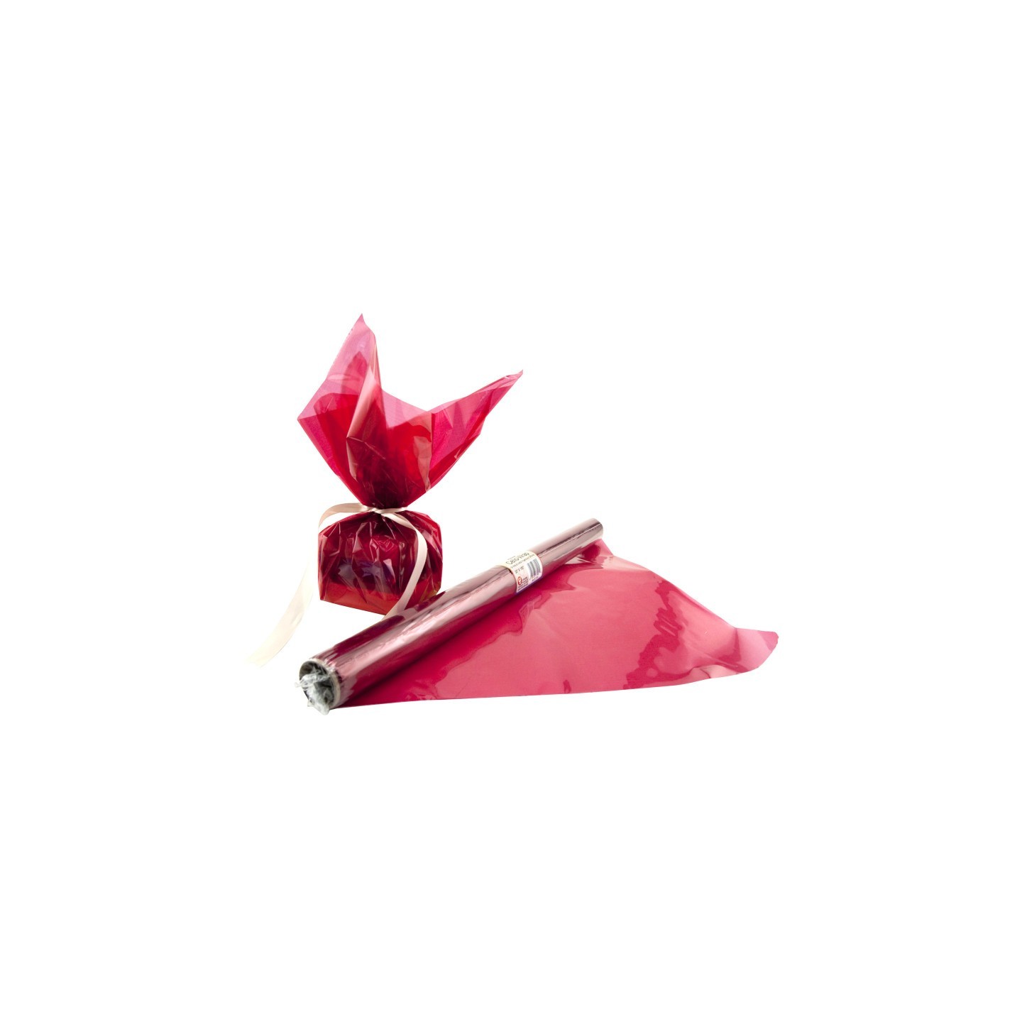 Hygloss® Cello-Wrap™ Roll, Red, 20" x 12-1/2'