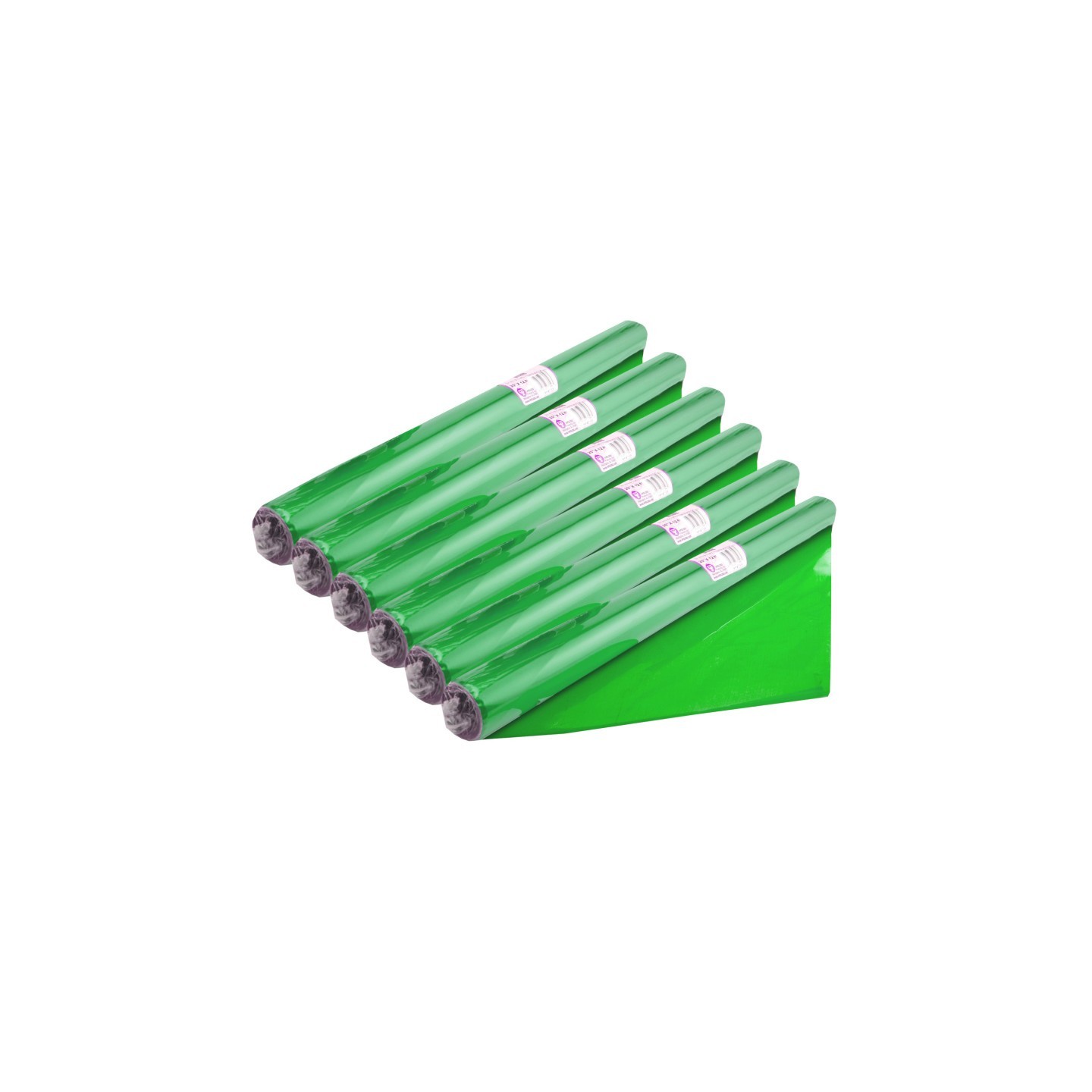 Hygloss® Cello-Wrap™ Roll, Green, 20" x 12.5', 6 Rolls