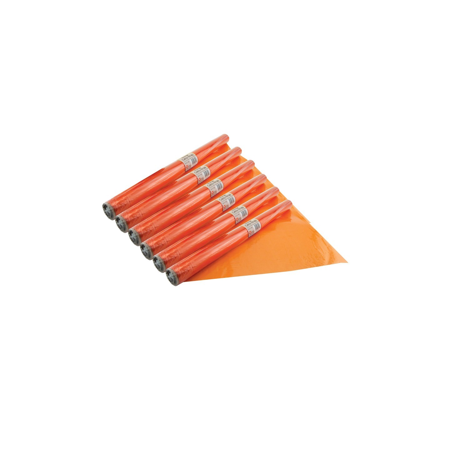Hygloss® Cello-Wrap™ Roll, Orange, 20" x 12.5', 6 Rolls