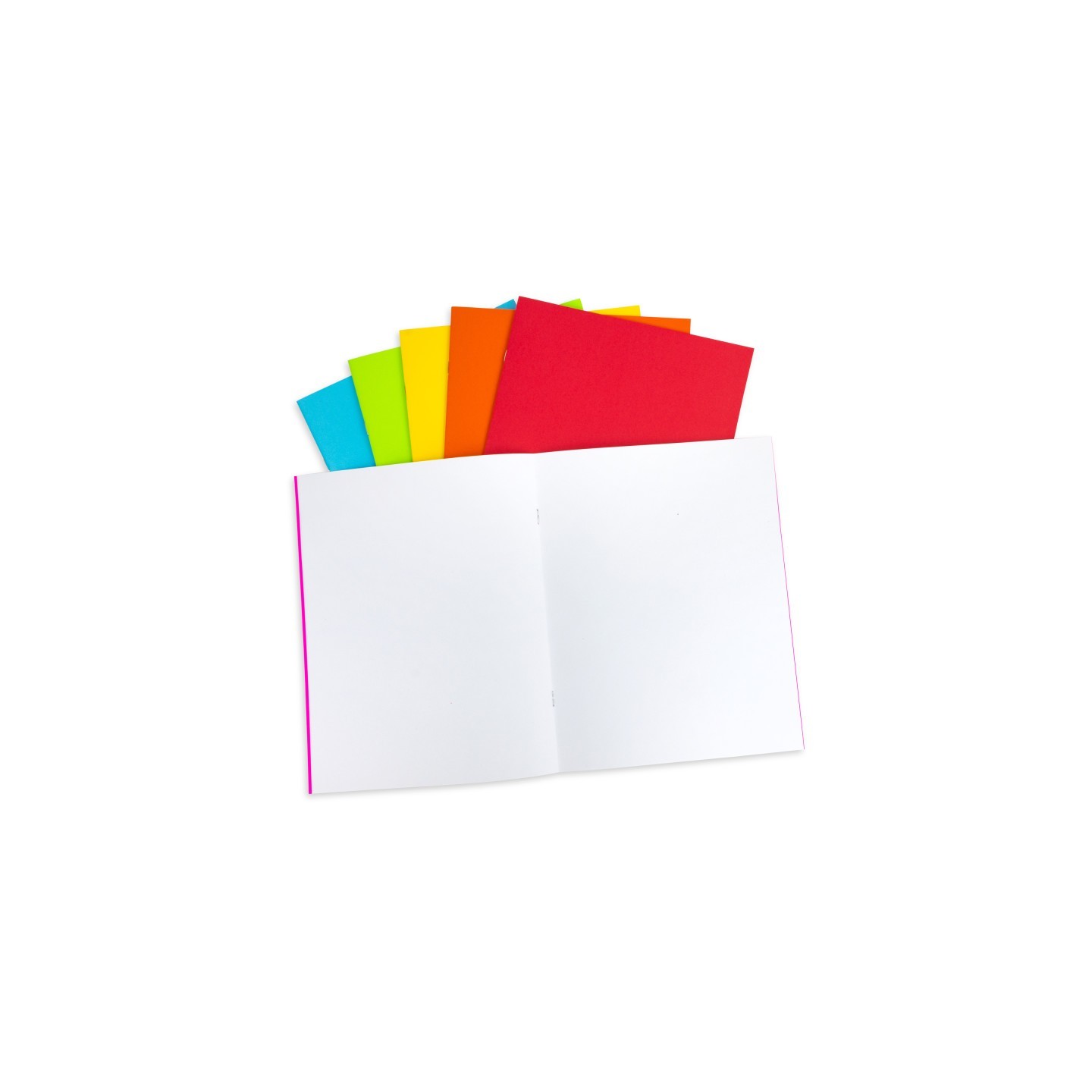 Hygloss® Bright Blank Books, 24 Pages, Assorted Colors, 8.5" x 11", Pack of 6