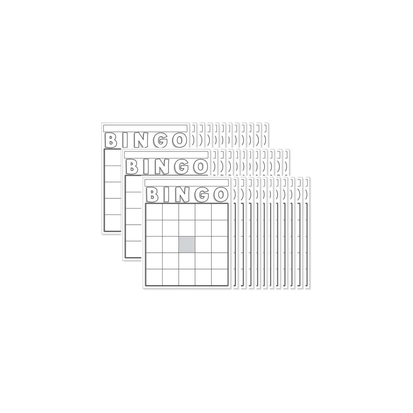 Hygloss® Blank Bingo Cards, White, 7-1/2" x 8-3/4", Pack of 36