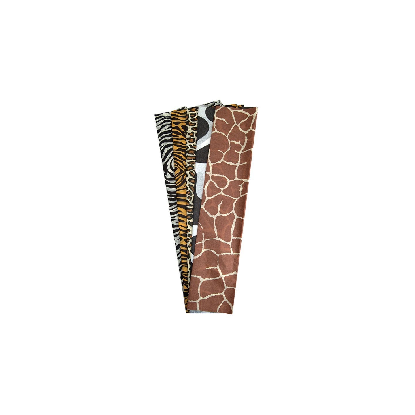 Hygloss® Non Bleeding Animal Skins Designs Tissue Paper, 5 Designs, 20" x 30", 20 Sheets