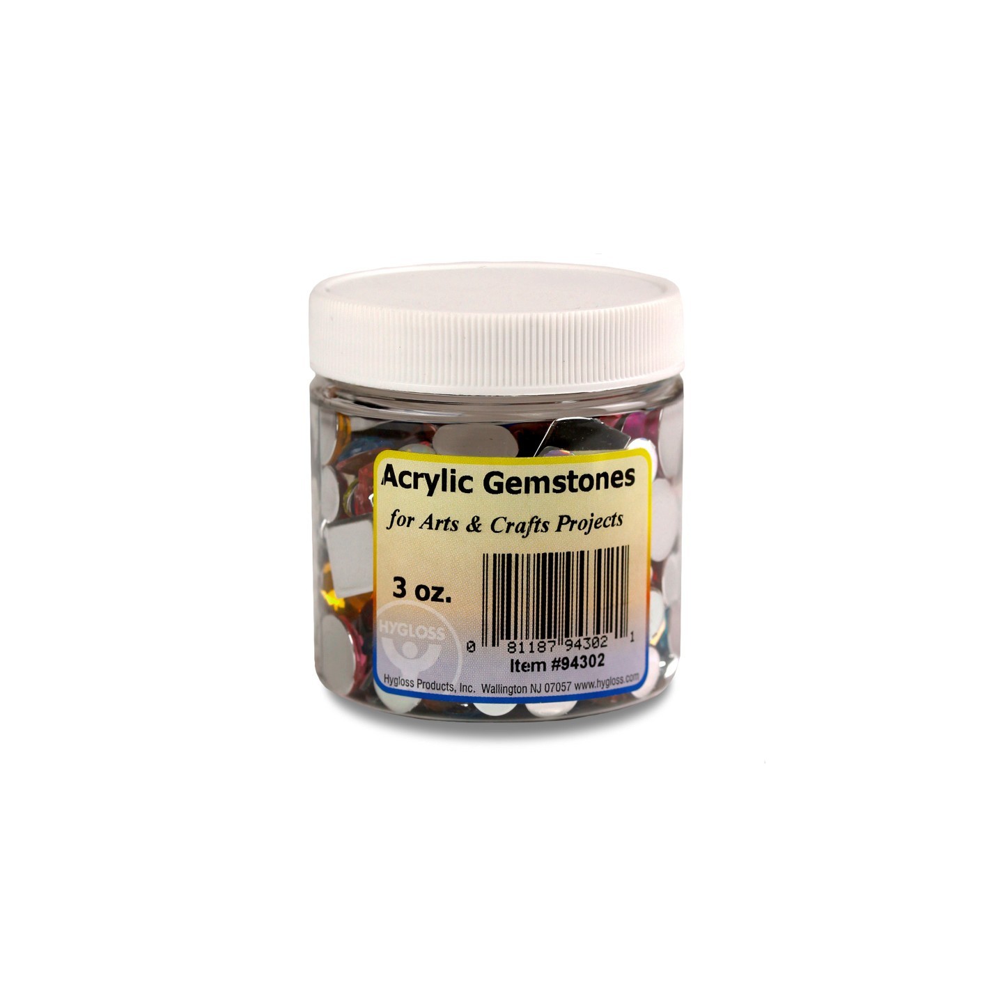 Hygloss® Multicolor Acrylic Gemstones, 3 oz.