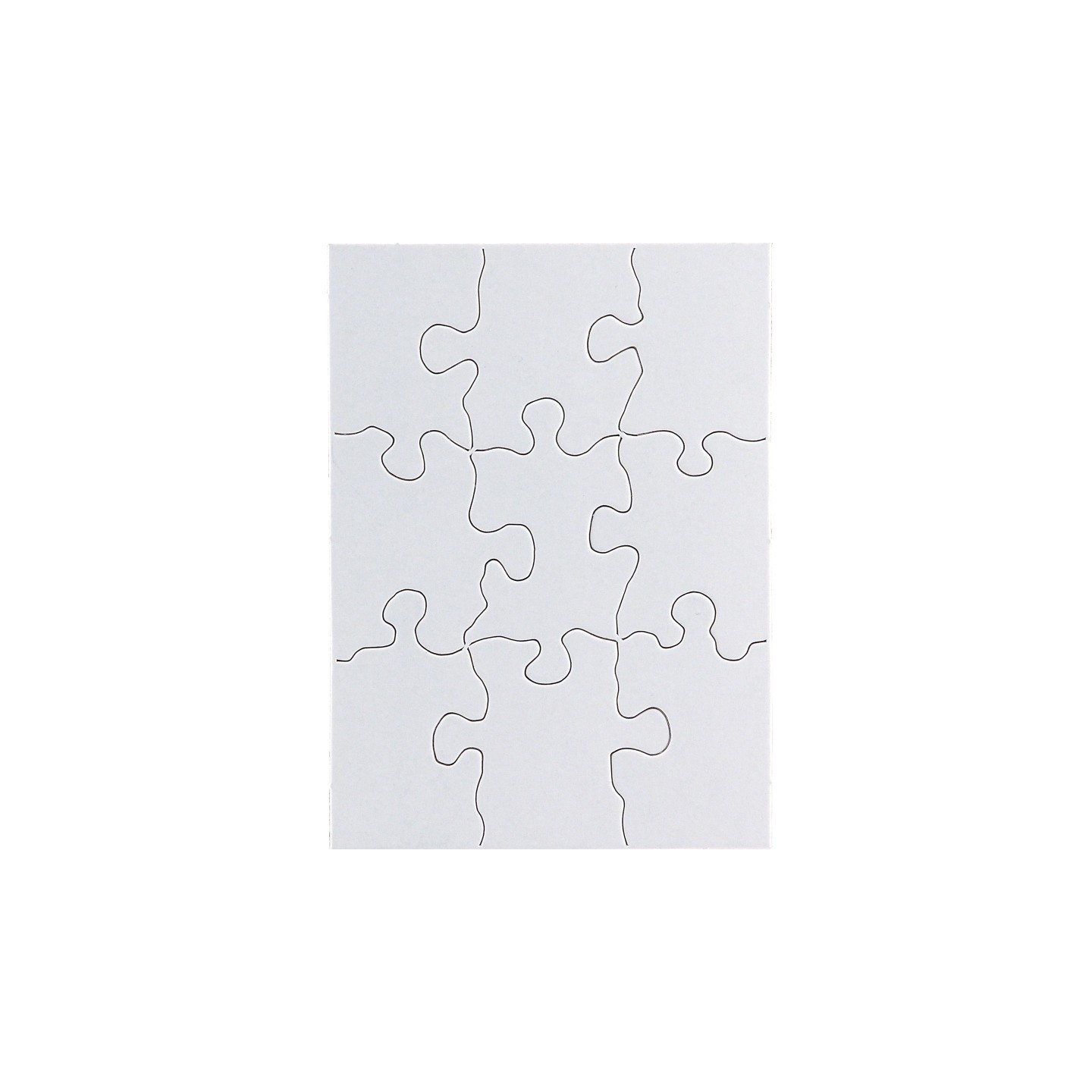 Hygloss® Compoz-A-Puzzle®, 4" x 5-1/2" Rectangle, 9 Pieces, 24 Puzzles